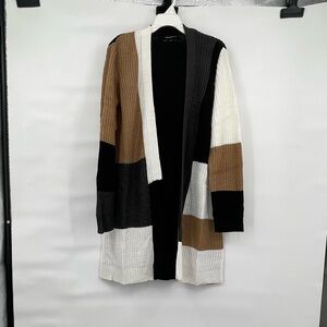 Fortune + Ivy stitch fix NWOT color block nuetral open hang cardigan